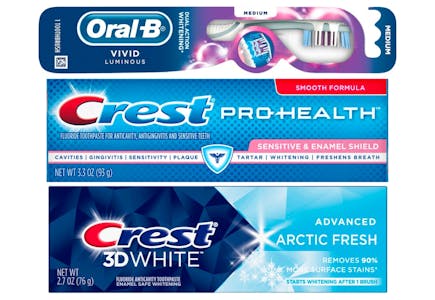 2 Crest + 1 Oral-B