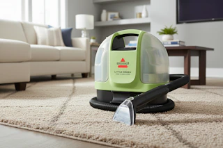 QVC BISSELL Little Green Mini Cordless Portable Carpet Cleaner