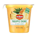 2 Del Monte Pineapple Chunks Cups