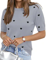 Women's Short Sleeve Knit Sweater