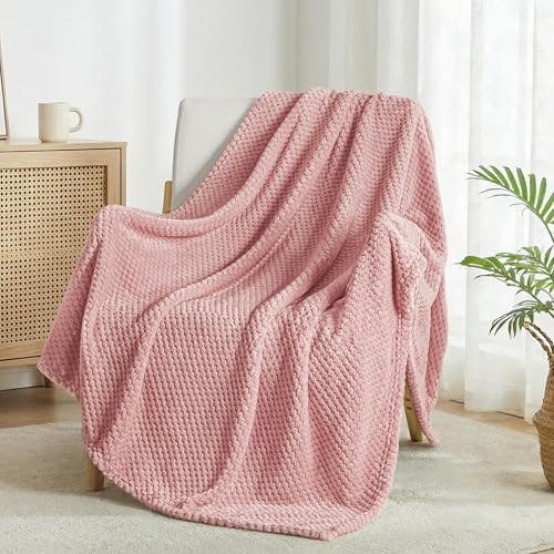 Waffle Fleece Throw Blanket