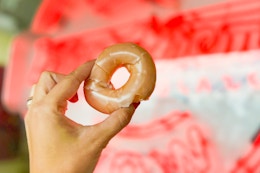 Get a Free Krispy Kreme Original Glazed Donut on May 7, No Purchase Necessary card image