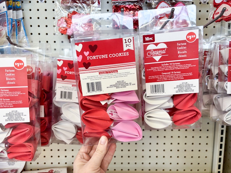 dollar tree valentine's day fortune cookies