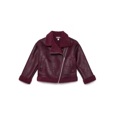 Kids' Faux Leather Biker Jacket