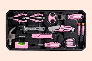Kolbalt 20-piece tool set in pink