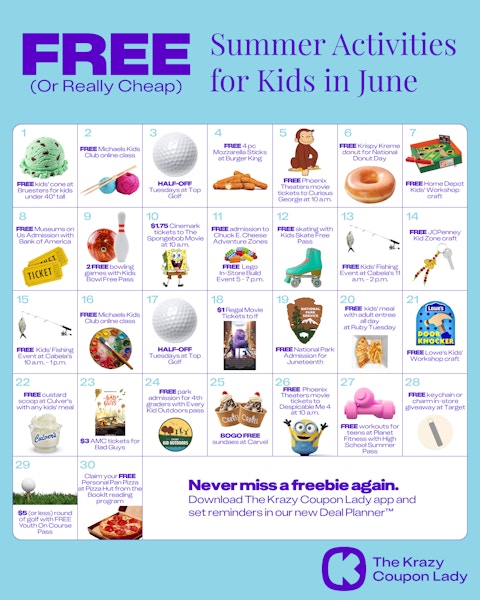 free summer kids activities june 2025