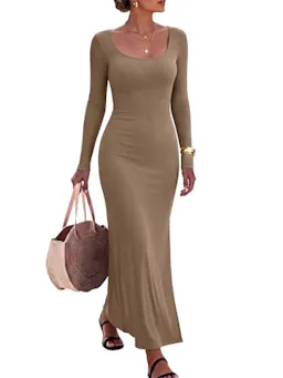 ANRABESS Women's Bodycon Maxi Dress