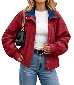 Women's Fleece Lined Cropped Jacket