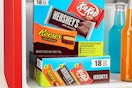 Chocolate Candy in a fridge