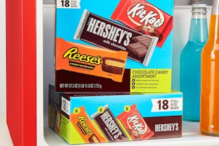 Chocolate Candy in a fridge