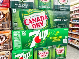 7UP, Canada Dry, and More 12-Pack Sodas: Buy 2 Get 3 Free at Walgreens card image
