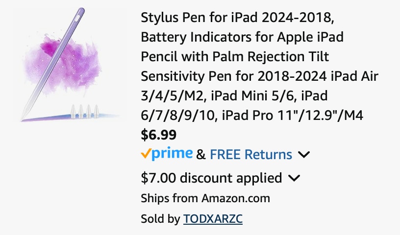 Amazon iPad Pencil 2025 2