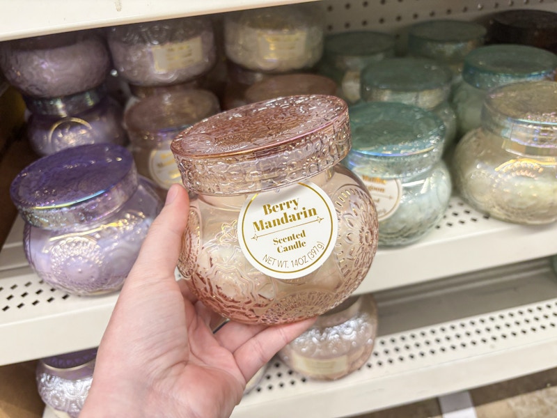 dollar tree glass jar candle