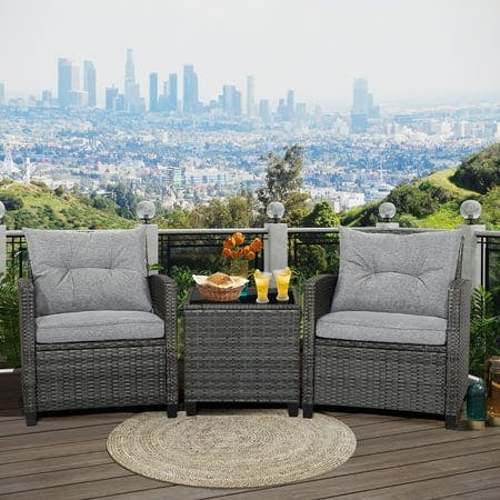 Patio Rattan Sofa Set