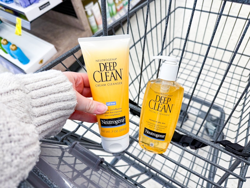 2 neutrogena cleansers in a cart