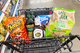meijer groceries in shopping cart
