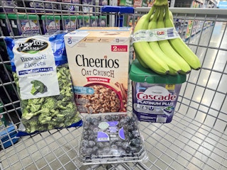 sams club grocery essentials haul bananas cascade blueberries broccoli cheerios