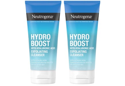 2 Neutrogena Exfoliating Cleansers