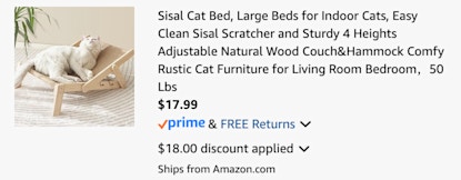 cat bed cart