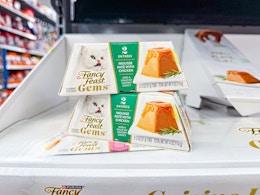 two packages of Purina Fancy Feast Gems Mousse Pate