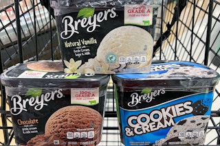 breyers ice cream in shopping cart