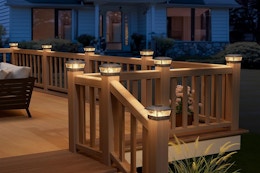 Post Cap Solar Lights 12-Pack, Only $39.49 on Amazon (Reg. $79) card image