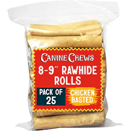 Canine Chews Rawhide Rolls 25-Pack