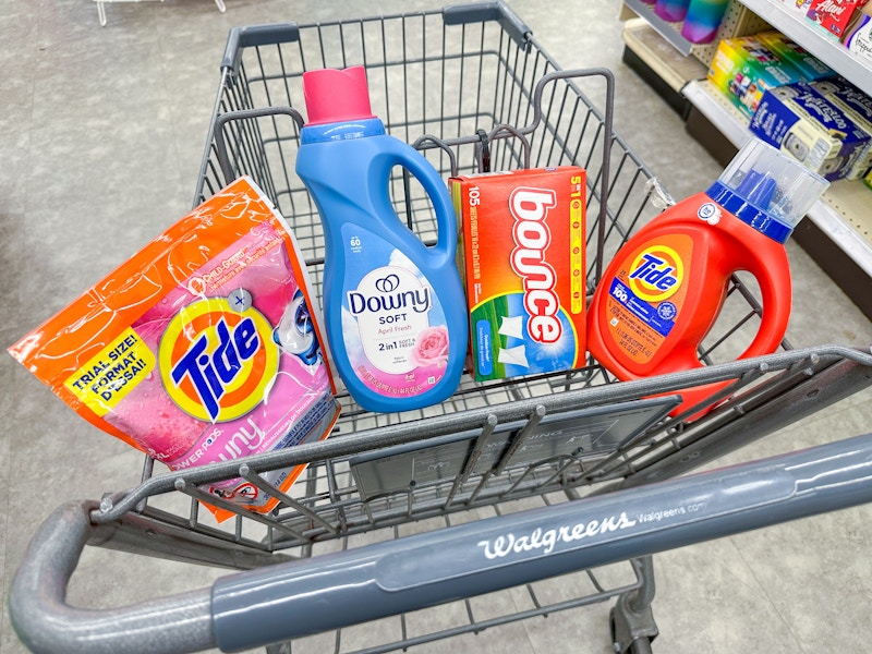tide downy bounce laundry walgreens