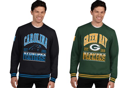 NFL Men's Crewneck Fleece Pullover