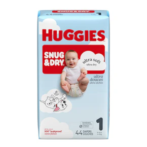 2 Huggies Snug & Dry Diaper Packs