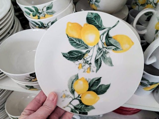lemon printed plate