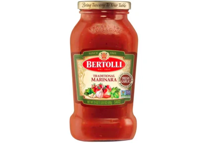 2 Bertolli Pasta Sauce Jars