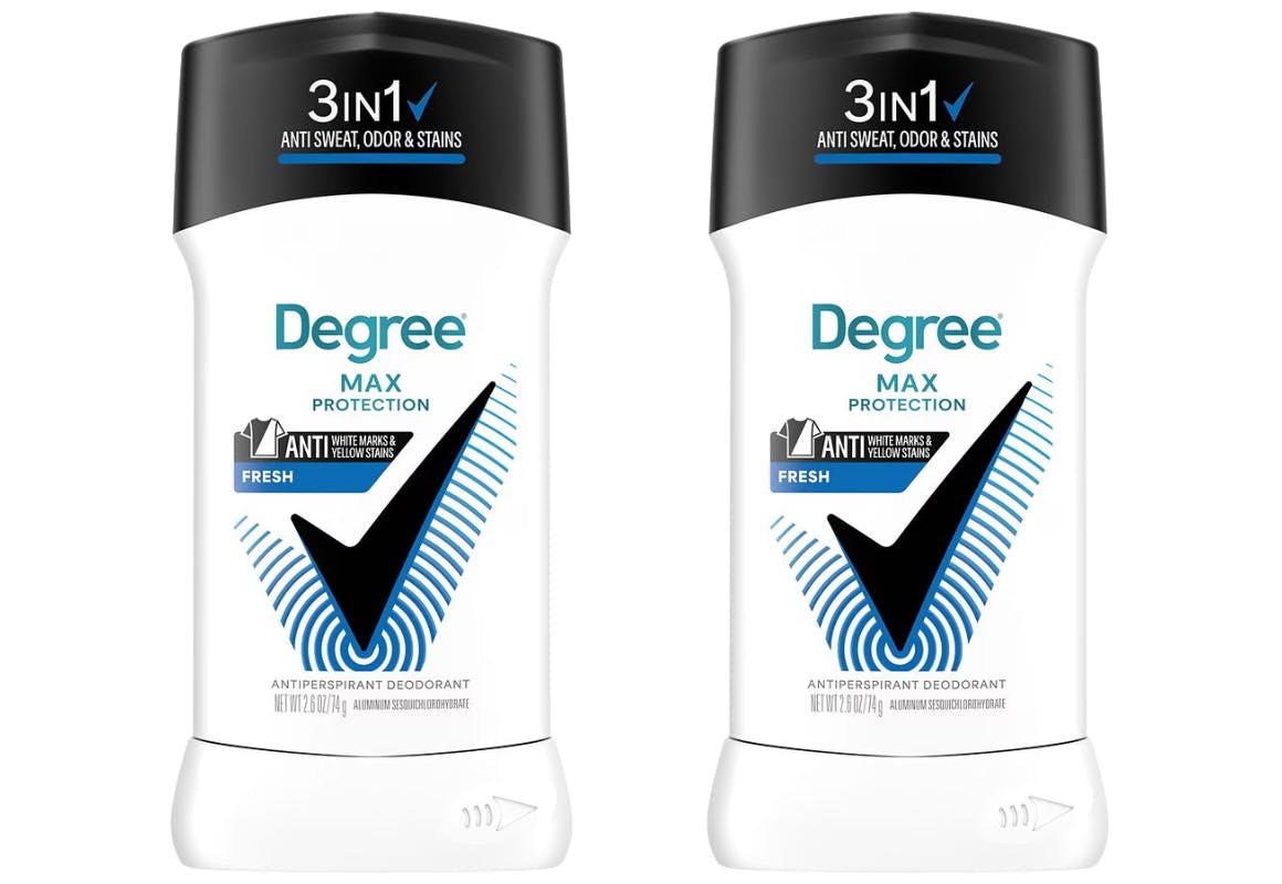 2 Degree Deodorant Sticks