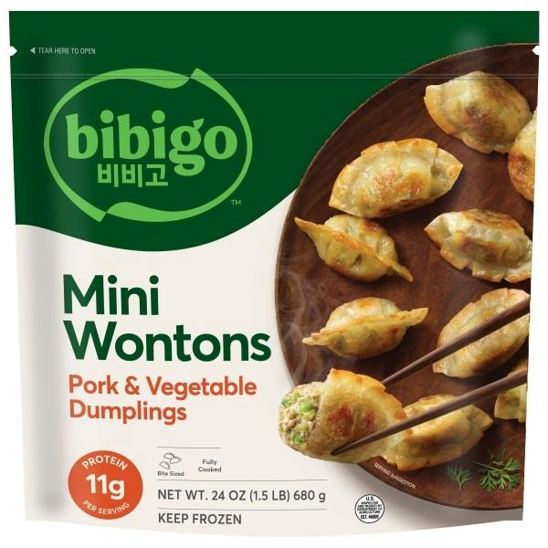 2 Bibigo Mini Wontons Bags