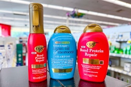 ogx hair care products in a store