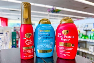 ogx hair care products in a store