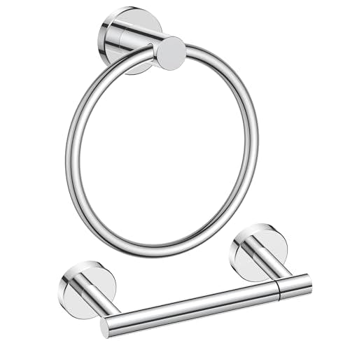 Toilet Paper Holder & Hand Towel Ring Set