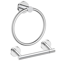 Toilet Paper Holder & Hand Towel Ring Set