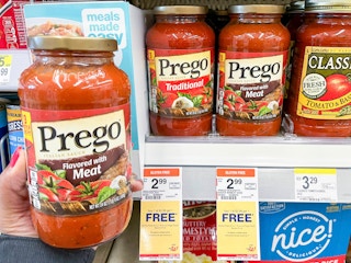 Prego pasta sauce at Walgreens