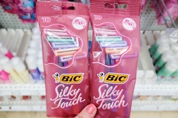 Bic Silky Touch 10-Count Disposable Razors, as Little as $1.79 on Amazon card image