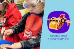 Lowes Kids Workshop - October 2026 - Firefighting Plane