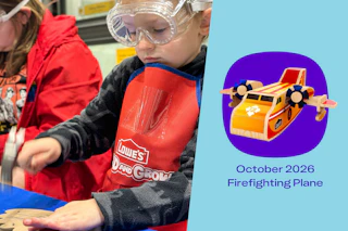 Lowes Kids Workshop - October 2026 - Firefighting Plane