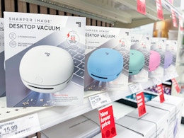 $14 Sharper Image Desktop Cordless Vacuum at Target (5 Color Options) card image