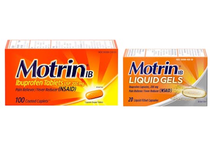 2 Motrin Pain Relief Products