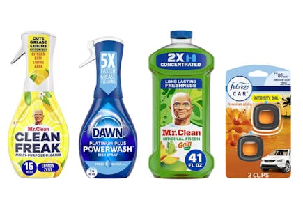 4 P&G Cleaning Products
