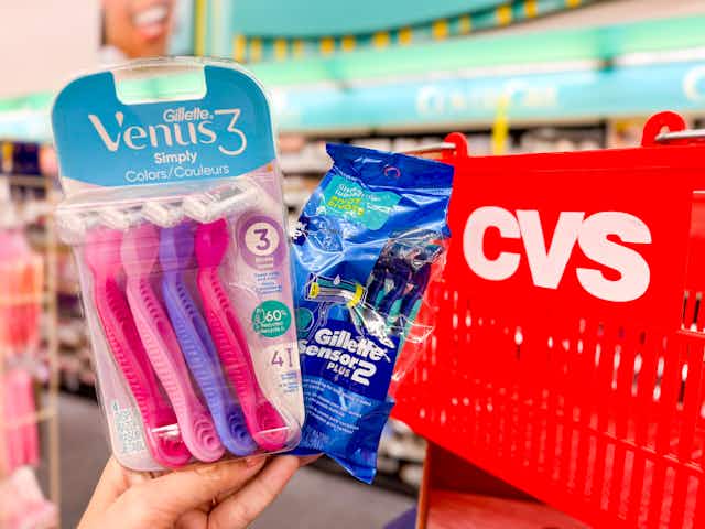 Gillette and Venus Disposable Razors, as Low as $0.85 at CVS card image