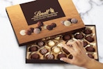 lindt truffles on a table