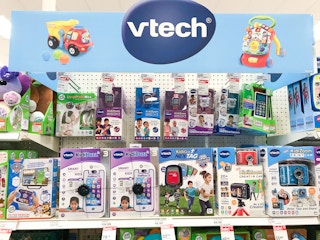 vtech toys sitting on a target shelf
