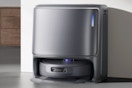 The Narwal Freo Z Ultra Robot Vacuum cleaner sitting in its dock.