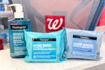neutrogena products by a walgreens basket